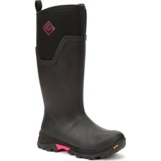 Rubber - Women Wellingtons Muck Boot Arctic Ice Tall AGAT - Black/Hot Pink