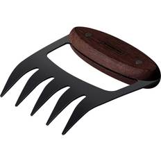 Black Cooking Tongs Tramontina Blackened Steel BBQ Claw with Wooden Handle Cooking Tong