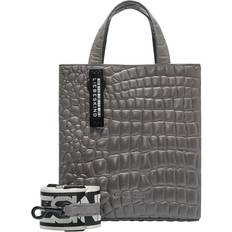 Liebeskind paper bag s Liebeskind Kroko Paper Bag Tote S - Grey