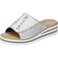 Rieker Women Sandals Rieker Metallic Look Printed Mules