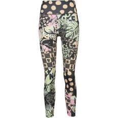 Multicolore Collants Adidas Legging Femme Farm Print Feel Brilliant Aeroready - Bleu