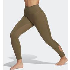 Adidas Gröna Tights adidas Yoga Studio Wrapped 7/8 Leggings Olive Strata