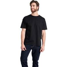 Fruit of the Loom Men's Eversoft Cotton T-Shirts S-4XL Crew-2 Pack-Black