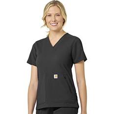 Tops Carhartt Women's Women's Rugged Flex Modern Fit 4-Pkt V-Neck Top Black