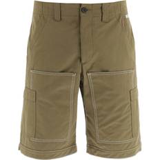 MSGM Double Topstitching Cargo Shorts - Green