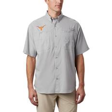 Performance shirt Columbia Men's Texas Longhorns Grey Tamiami Performance Shirt, Small, Gray