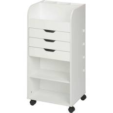 Trolley Tables Honey Can Do 3-Drawer Rolling Craft Trolley Table