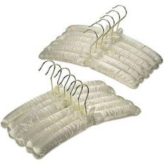 White Hangers Padded clothing fabric