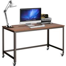 Rolling computer desk Costway Rolling Computer Frame Writing Desk