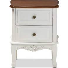 Brown Bedside Tables Baxton Studio 2 Drawer Darlene Bedside Table