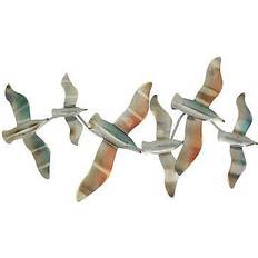 Decorative Items J.D. Yeatts Metal Flying Seagulls Coastal Bird Figurine