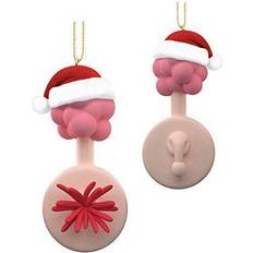 Kurt Adler Adler Rick Morty Plumbus with Santa Hat Christmas Tree Ornament