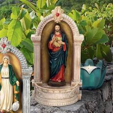 Design Toscano Sacred Heart of Jesus Italian-Style Font Statue, 12 Figurine