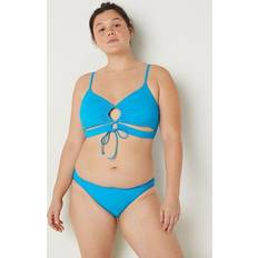 PINK Swimwear PINK Ruched-Front Bottom, Blue, Women's Bottoms