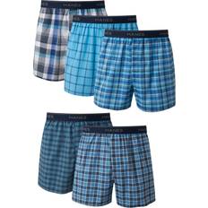 Hanes Men's Yarn Dyed Plaid Boxers - Assorted Blue