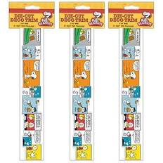 Eureka Peanuts Comic Blocks Extra Wide Die Cut Deco Trim Pieces Poster