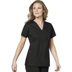 WonderWink women's mock wrap scrub top