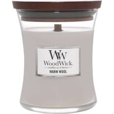 Grey Scented Candles Woodwick Medium Warm Wool Hourglass 9.7 oz Scented Candle