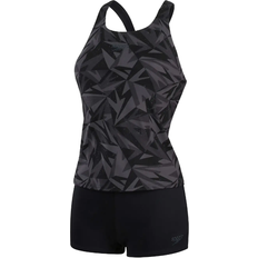 Speedo Women's Hyperboom Tankini - Black/Grey