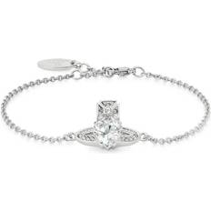 Vivienne Westwood Silver Plated Bracelets Vivienne Westwood Ariella Bracelet - Silver/Transparent