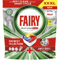 Fairy Platinum Plus All-in-One Lemon Dishwasher 59 Capsules