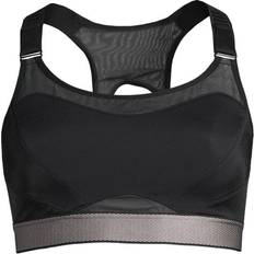 Casall High Control Sports Bra - Black/Liquid Metal