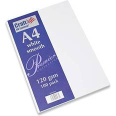 Kontorartikler Craft A4 White Smooth Hvid Glat Papir 120gsm 100 Ark