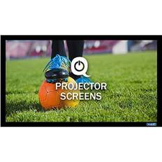 Projector Screens QualGear QG-PS-FF6-169-135-S 16:9 Fixed Frame Projector Screen 135-Inch 3D High Reflective Silver 2.5 Gain