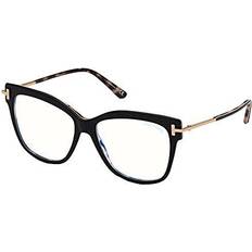 Tom Ford Femme Lunettes Tom Ford FT5704-B Bleues-Light Block 005 De Vue Femme Noires (Seulement Monture)