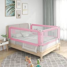 vidaXL Barrière De Sécurité De Lit D'Enfant Rose 90x25 cm