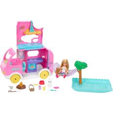 Barbie Muñecas y Casas de Muñecas Barbie Kids Club Chelsea 2-in-1 Camper Playset