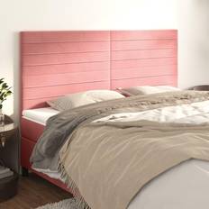 vidaXL Huvudgavlar 4 St Rosa 100 x 5 x 78/88 cm Sänggavel