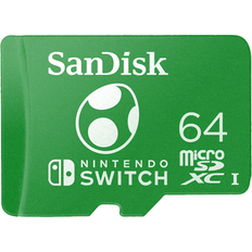 64 GB - microSD Schede di Memoria & Chiavette USB SanDisk Nintendo Switch microSD 100/90MB/s UHS-I 64GB