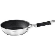 Rösle Corp Silence Pro Stainless Steel Frying Pan 3.1 H x 8.5 W x 15.4 D in Black/Gray