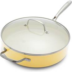 GreenLife Artisan Healthy Ceramic Nonstick 5QT Saute Pan Jumbo Cooker