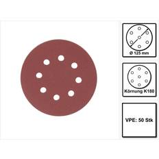 Accessoires voor elektrisch gereedschap Makita Accessoires Schuurschijf K180 125 red v. P-43670 P-43670