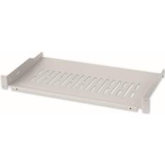 Techly I-CASE TRAY-250 Mensola per Rack 19'' 250 mm 1U Grigia 2 punti