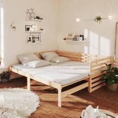 vidaXL Daybed massivt fyrretræ Sofa 3 personers