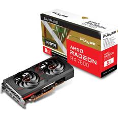 8 GB Graphics Cards Sapphire Pulse Radeon RX 7600 HDMI 3xDP 8GB