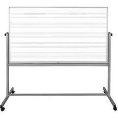 Gray Presentation Boards Luxor 72W Mobile Music Whiteboard/Whiteboard MB7248MW