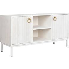 Or Meubles TV Dkd Home Decor Meubles De Télévision Doré Métal Blanc Bois De Manguier 120 x 40 x 60 cm Meuble TV