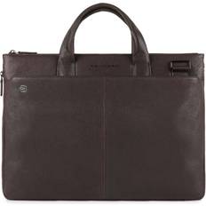 Laptop bag leather Piquadro Mens briefcase black ca4021b3 brown leather business laptop bag