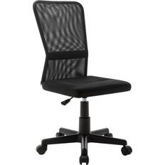 Chaises de bureau vidaXL Noir 44x52x100 cm Tissu En Maille Chaise de bureau