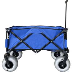 Utility Wagons Juggernaut Carts Juggernaut Carts Plastic Folding Beach Utility Wagon with Cover Bag Blue