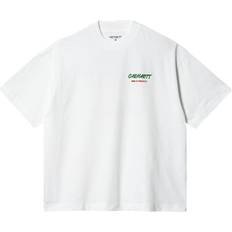 Hvid t shirt Carhartt WIP Built From Scratch Hvid T-shirt HVID