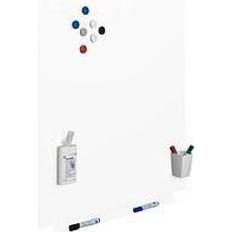 Rocada whiteboard Rocada Whiteboard 75 cm x 55 cm Hvid RAL 9003 Plastic-Coated Inkl Opbevarinsgsskål Højformat