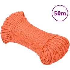 Fils et Fournitures de Couture vidaXL Arbejdsreb 6 mm 50 m polypropylen orange