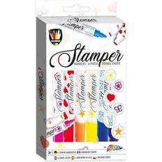 Grafix Stempel, Stempel Marker, 6st