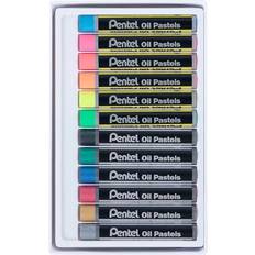 Crayons Pentel Metallic and Fluorescent Oil Set of 12