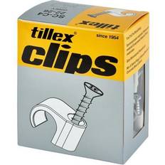 Tillex Skrueclips 22-26 mm, rund, PH2, grå 50 stk